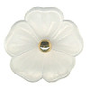 1"  La Mode Frosted Crystal (Loop-Back) Flower BUTTON