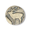 7/8" Antiqued Bronze Metal (Loop-Back) Round Elk BUTTON CLOSURES