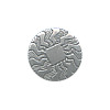 1/2" Antiqued Silvertone Metal (Loop-Back) Round *Rancho De Taos* CONCHO BUTTON CLOSURES