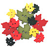 3/4" to 1-1/8" Favorite Findings Nylon *Falling Leaves* (2-Hole) BUTTONS