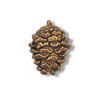 3/4" Handpainted Nylon (Loop-Back) Pine Cone BUTTONS