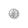 1/2" Antiqued Pewter Round *Mohican* (Loop-Back) CONCHO BUTTON CLOSURES