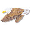 1-5/8" Handpainted Polyresin (Loop-Back) Bald Eagle BUTTON