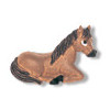 1-1/8" Handpainted Polyresin (Loop-Back) Horse BUTTON
