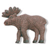 1-1/4" Handpainted Polyresin (Loop-Back) Moose BUTTON