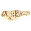 1/2" x 1-5/8" *Vintage* Carved & Etched Natural Wood (Loop-Back) Bird BUTTON