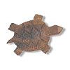 1/2" x 1-1/8" Carved Natural Wood (Loop-Back) Turtle BUTTON