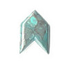 11x28mm Block Turquoise (Simulated) CHEVRON CABOCONS