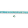 22" Strand, 3x3mm Block Turquoise HESHI Beads