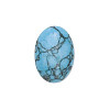 13x18mm Block Turquoise (Simulated) OVAL CABOCHON