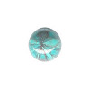 14mm Block Turquoise (Simulated, Acrylic) ROUND CABOCHONS