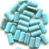 4x8mm Block Turquoise (Simulated) TUBE Beads