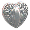 15mmSilvertone Acrylic(Loop-Back) Western Heart BUTTONS