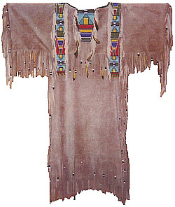 Women's Beaded Buckskin Dress