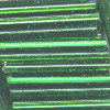 1/16" x 3/4" (20mm) BUGLE BEADS: Trans. Dk. Green S/L