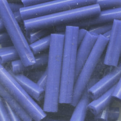 1/8" x 3/4" (20mm) BUGLE BEADS: Royal Blue