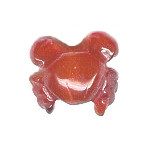 12x15mm 3-D Carnelian CRAB Animal Fetish Bead