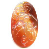 30x53mm Carnelian Agate MERMAID Cabochon Pendant/Focal Bead