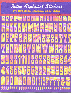 Colorbok® Retro Alphabet STICKERS