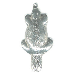 25x55mm Cast Trade Pewter BEAVER Pendant