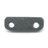 18mm Hand Carved (2-Hole) Black Horn SPACER BAR Component