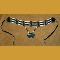 Genuine Bone & Horn *Buffalo* Hairpipe Choker