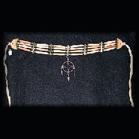 Genuine Bone & Brass *Medicine Wheel" Hairpipe Choker