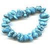 8" Strand Blue Matrix Chalk Turquoise CHIP/NUGGET Beads