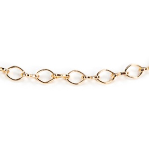 Darice® 3.28 ft (1 meter) Bright Goldtone FIGURE 8 CHAIN, Continuous Link (No Clasp)