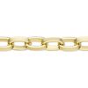 30" Goldtone 3x4mm Oval Flat ROLO CHAIN, Continuous Link (No Clasp)