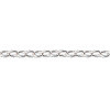 32" Unfinished Sterling Silver 1.4mm Fine Oval Cable CHAIN