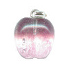 14mm Cherry Quartz APPLE Charm / Pendant - with Bail