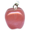 14mm Cherry Quartz APPLE Charm / Pendant - with Bail