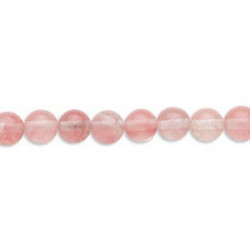4mm Cherry Quartz ROUND Beads
