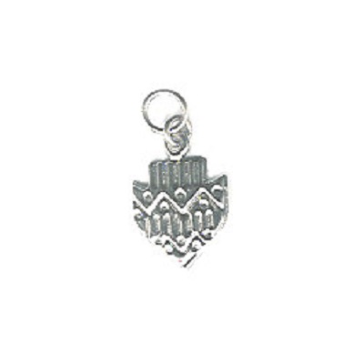 12x15mm Silvertone Stamped Metal Arrowhead Charm