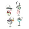 *MIXED DRINKS* Enameled Silver Plated Metal Charm Assortment