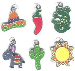 *FIESTA* Enameled Metal Charm Assortment