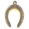 1/2" x 3/4" Goldtone Stamped Metal Horseshoe Charm