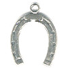 1/2" x 3/4" Silvertone Cast Pewter Horseshoe Charm