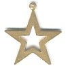 7/8" Stamped Brass Star Charm