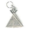 15x17mm Antiqued Silvertone Cast Pewter Tepee Charm