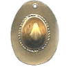 1/2" x 3/4" Brass 3-D Western Hat Charm
