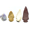 Natural Chert Hand-Knapped ARROWHEAD assortment (undrilled)