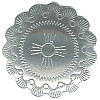 33mm *Vintage* German Silver Round Domed Southwestern Scalloped-Edge CONCHO Blank