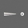 7x20mm Brushed Sterling Silver Seamless NECKLACE CONES