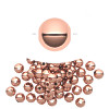4mm Copper SMOOTH ROUND Beads