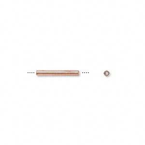 1.5x12.7mm Copper TUBE Beads