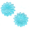 6x25mm Aqua Blue Chalcedony Quartz FLOWER Beads