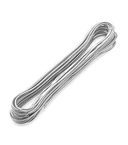 3 ft. Metallic Silver 2mm ELASTIC BEADING CORD