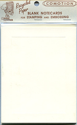COMOTION® 4-7/8" x 5-3/4"  Blank Panel Folding NOTECARDS & ENVELOPES - #4201 (Ivory)